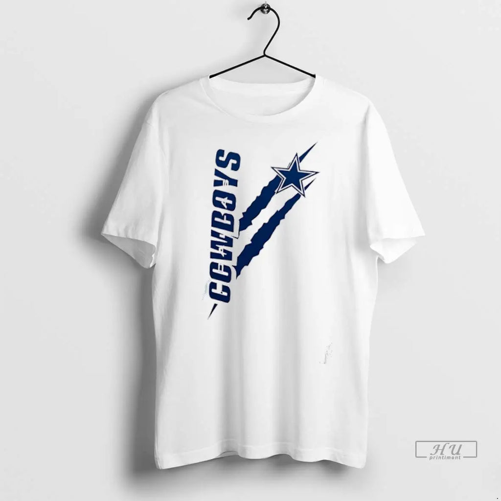 Officials Cowboys Color Scratch Design T Shirts