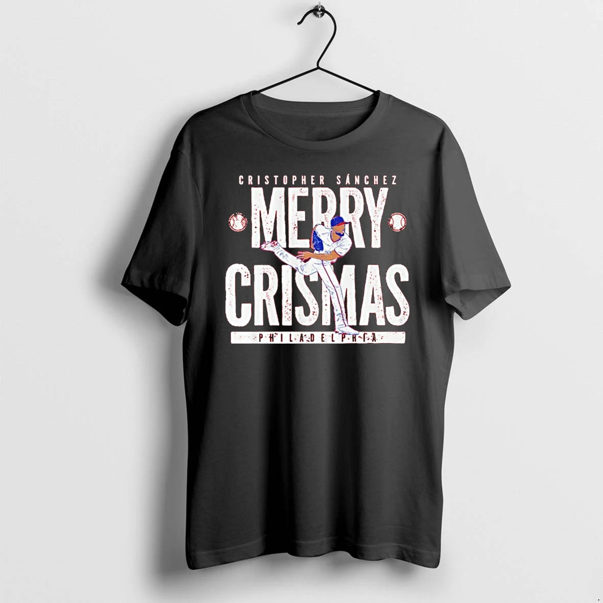 Officials Cristopher Sanchez Merry Crismas Philadelphia T Shirt Sweater