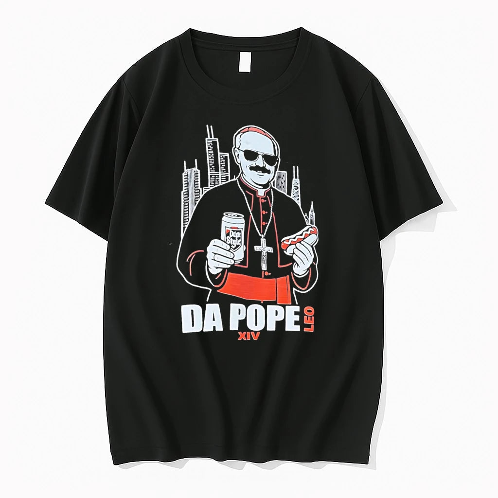 Officials Da Pope Style Xiv Leo Chicago Hot Dog Beer Tee Premium T Shirt