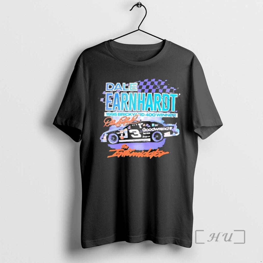 Officials Dale Earnhardt 1995 Brickyard 400 Winner The Intimidator Goodwrench Racing Car Premium T Shirts
