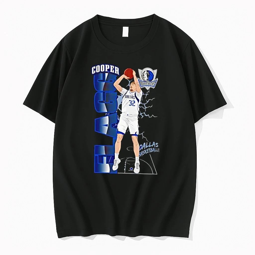 Officials Dallas Mavericks Cooper Flagg Outerstuff Height Premium T Shirt