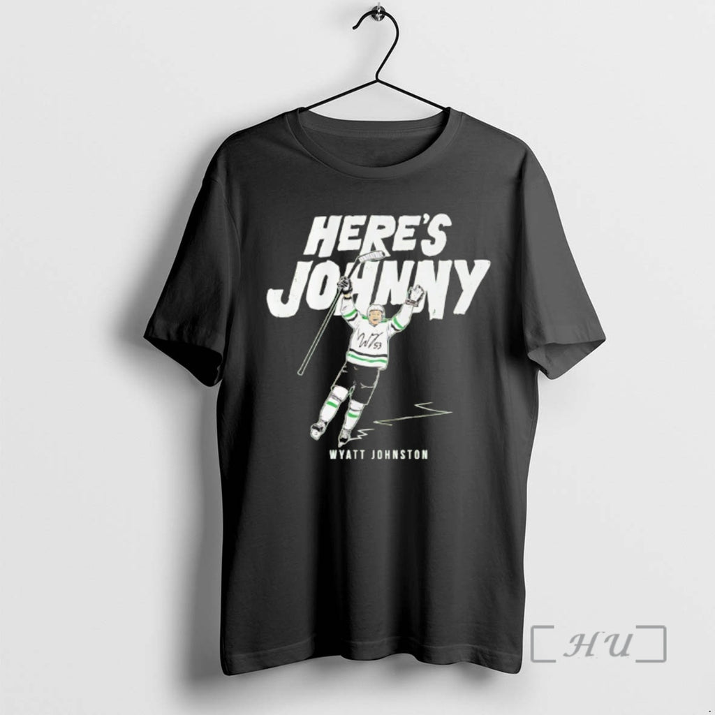 Officials Dallas Stars Wyatt Johnston Heres Johnny Signature