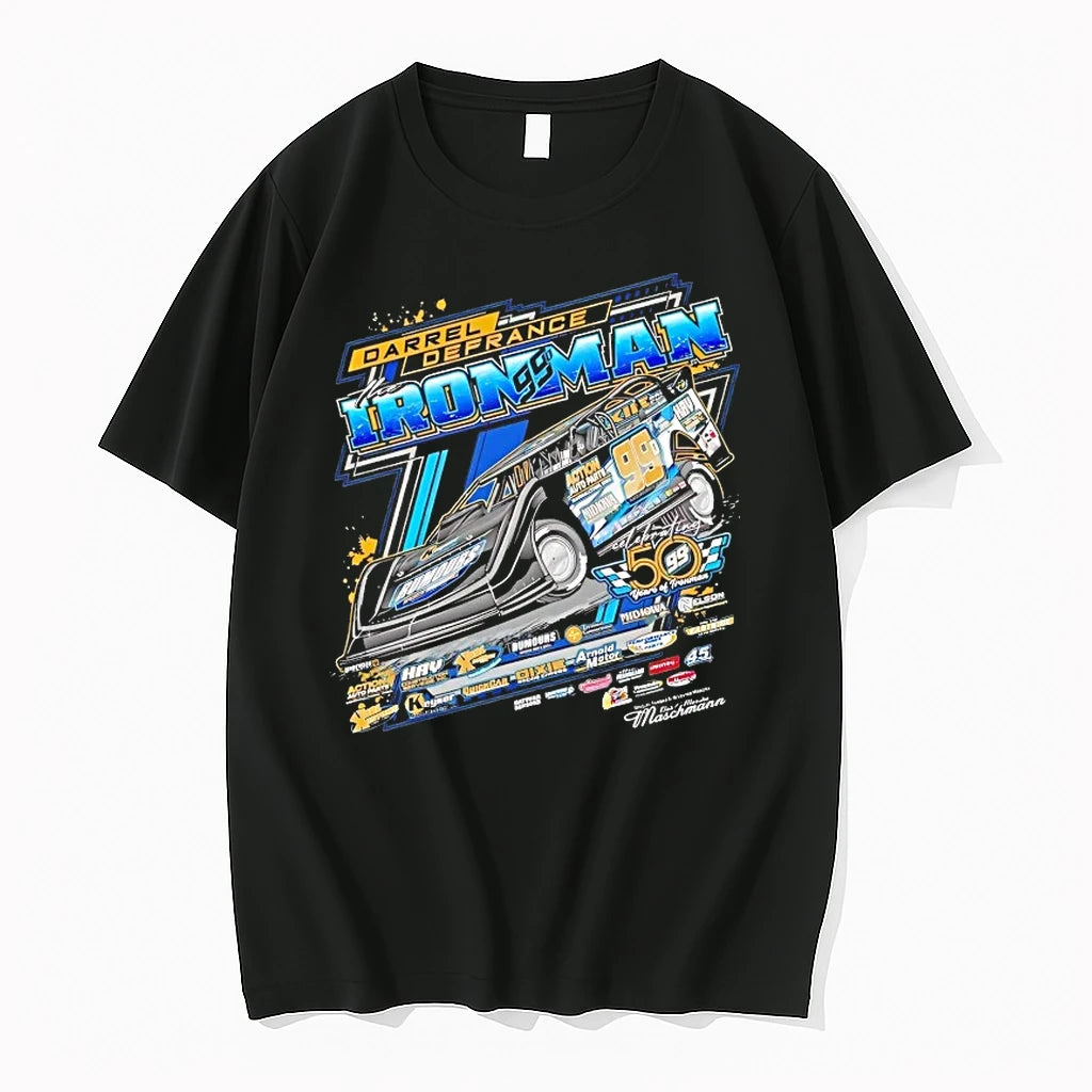 Officials Darrel Defrance Ironman 99 Dirt Modified Racing T Shirt Sweater