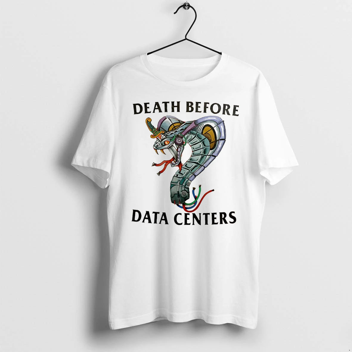 Officials Death Before Data Centers Cybernetic Snake Tee Premium T Shirt