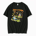 Officials Death In Bloom Cartoon Skeleton Characters Reading Flower Garden Mens T Shirt Sweater