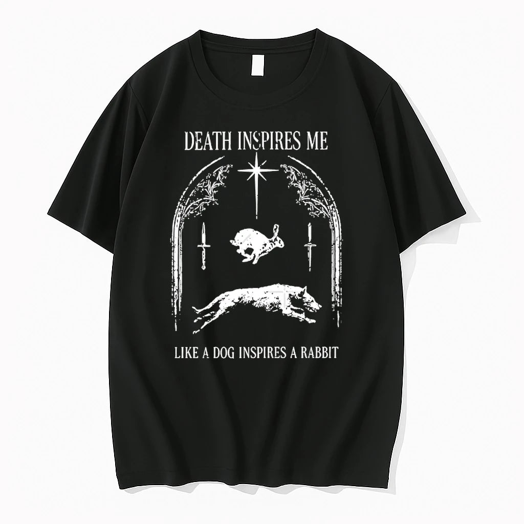 Officials Death Inspires Me Like A Dog Inspires A Rabbit Premium T Shirt