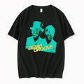 Officials Denki Groove Distortion Teal Silhouette Portraits Glasses Tophat Mens T Shirt Sweater