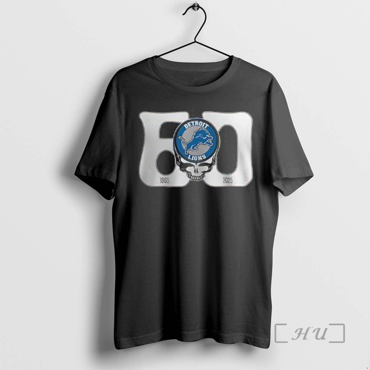 Officials Detroit Lions X Grateful Dead 60th Anniversary Bears Logo Double Sided Graphic