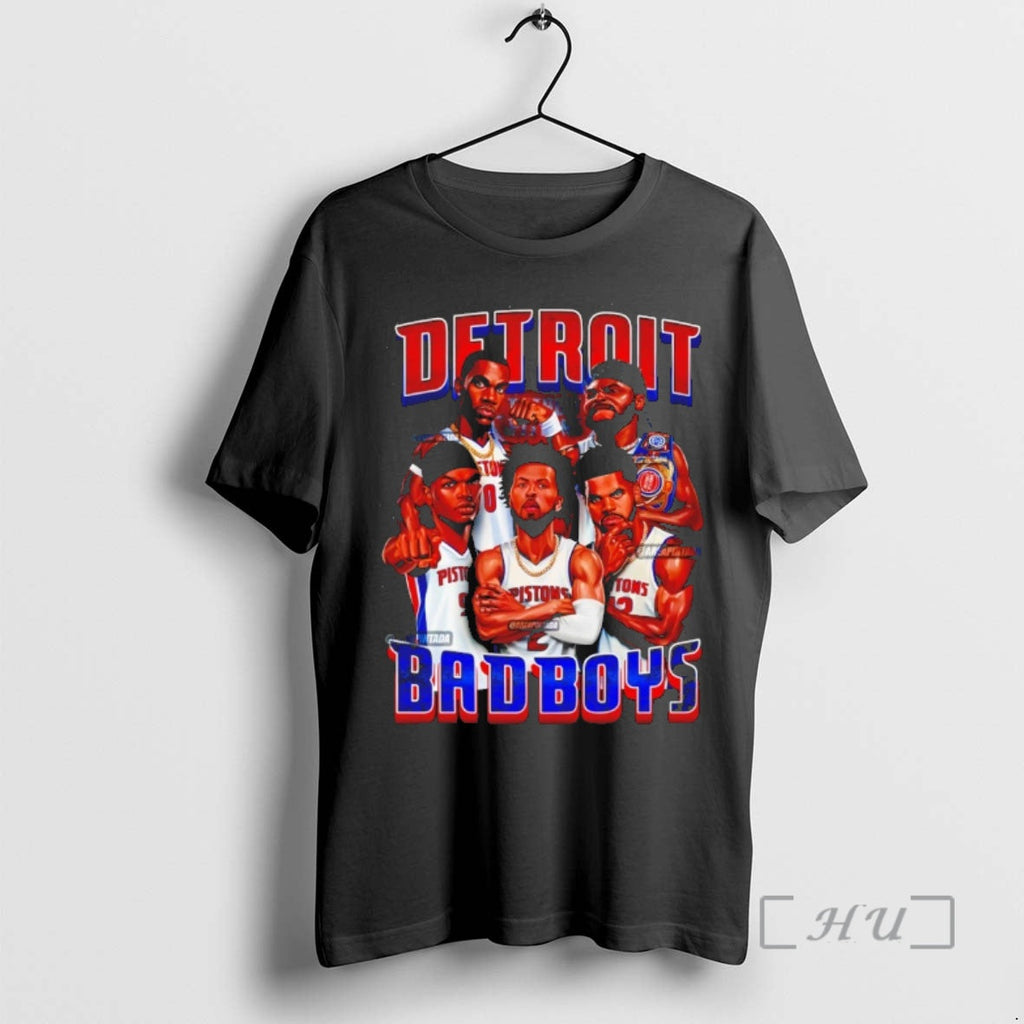 Officials Detroit Pistons Bad Boys Basketball Division Central Thuoc Conference Eastern Graphic Premium T Shirts