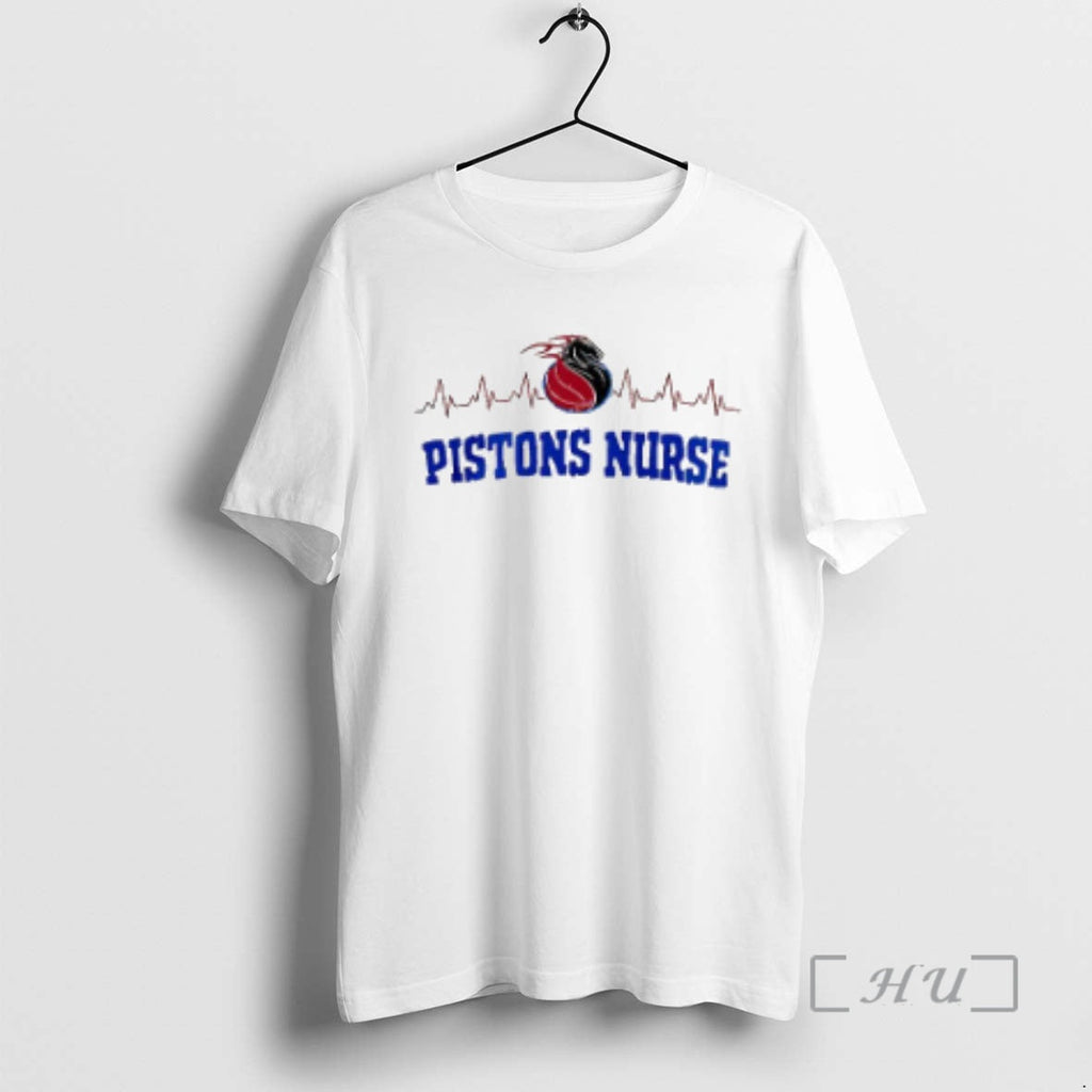 Officials Detroit Pistons This Nurse Love Her Bucks Nurse Appreciation Month Premium T Shirts Sweater Hoodie,... (Image 1)