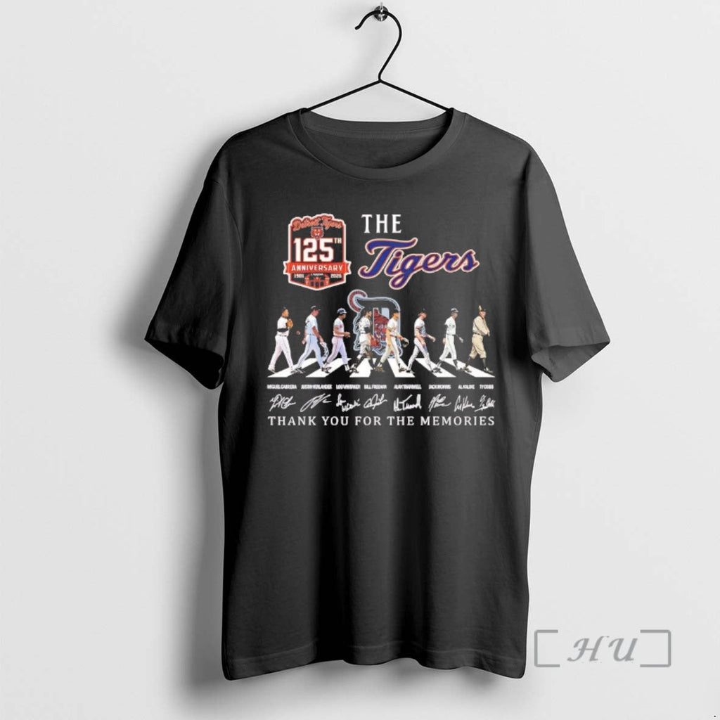 Officials Detroit Tigers 125th Anniversary 1901 2026 Players Abbey Road Tee Premium T Shirts Sweater