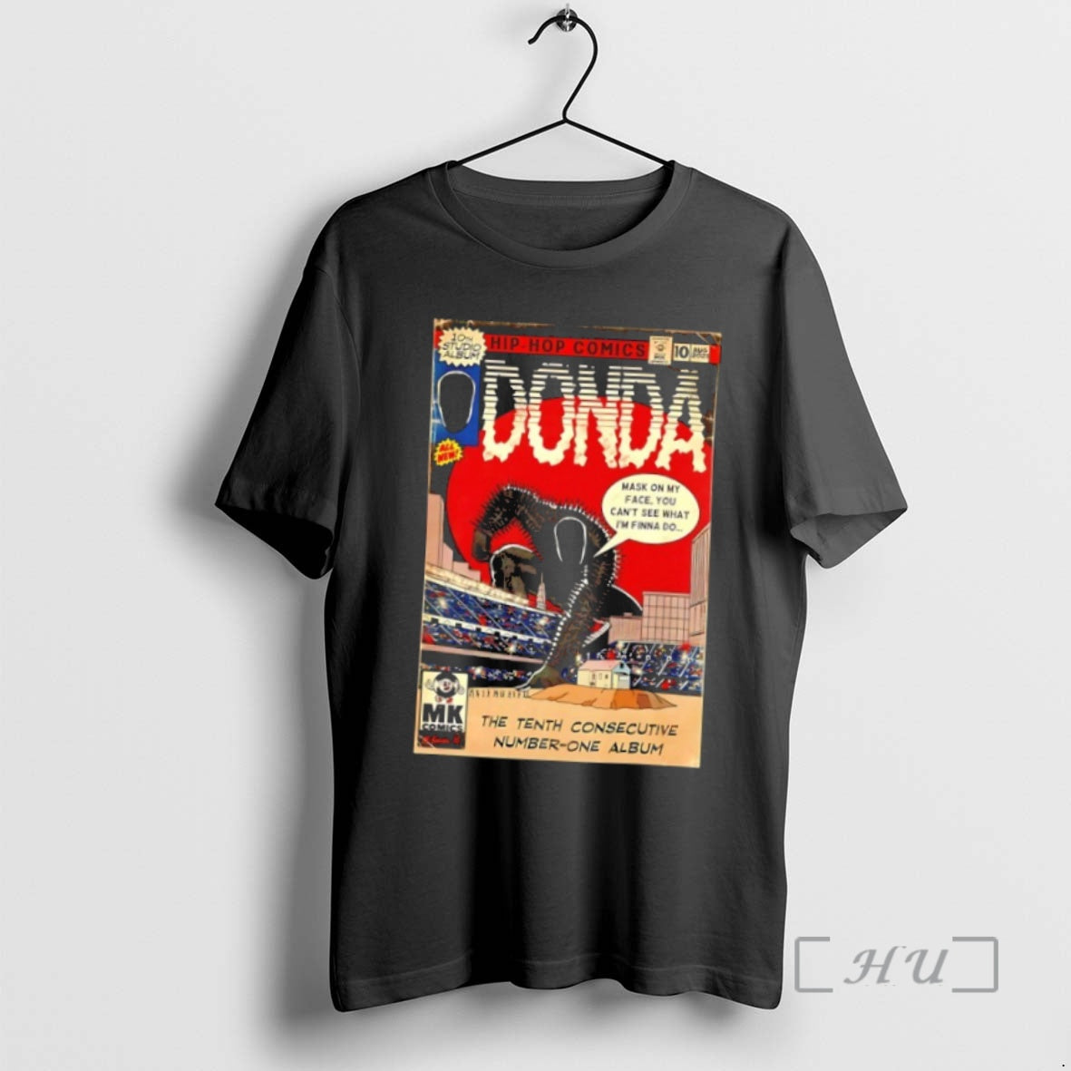 Officials Donda The Tenth Consecutive Number One Album Hip Hop Comic T Shirt Sweater