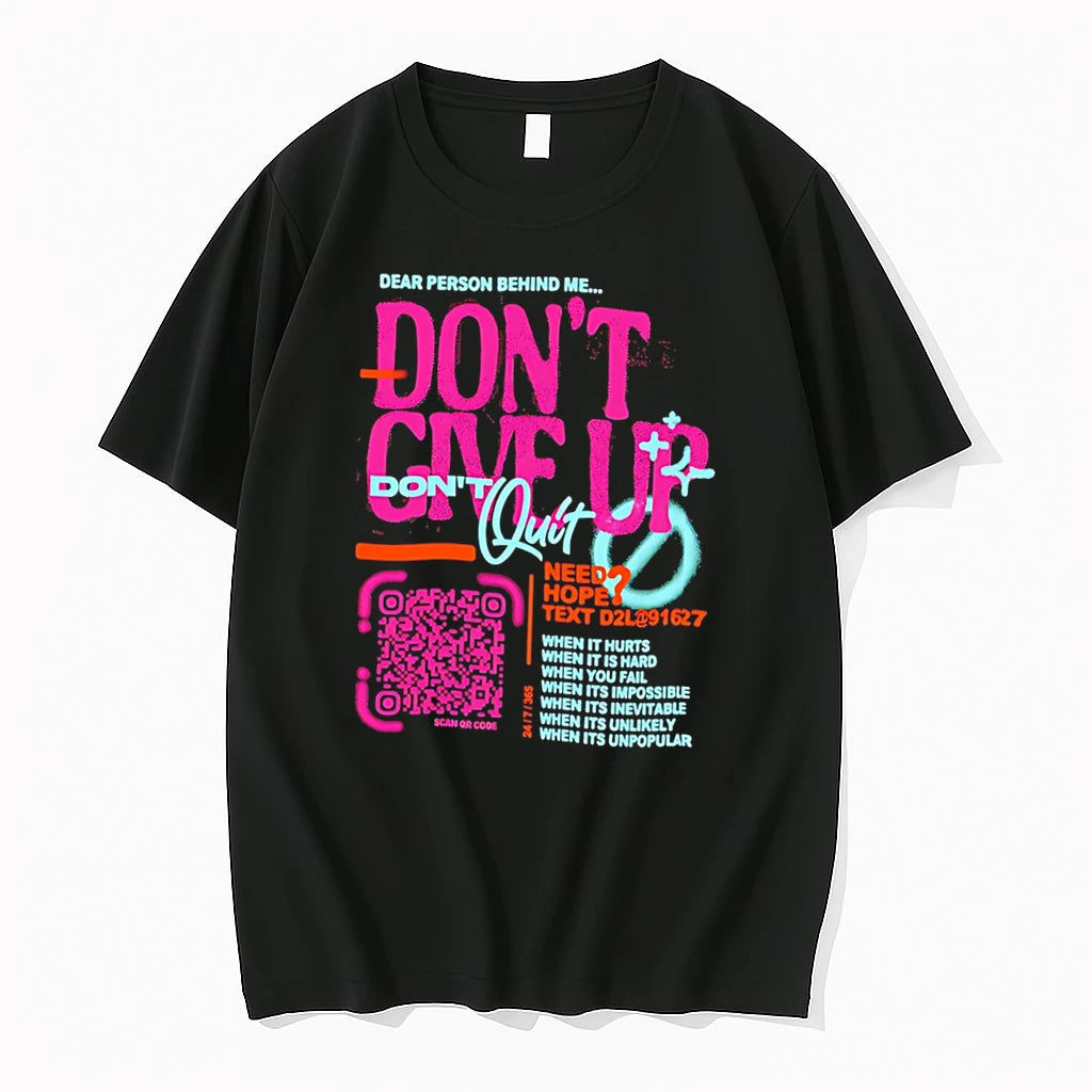 Officials Dont Give Up Quit Need Hope Text Tee T Shirt Sweater