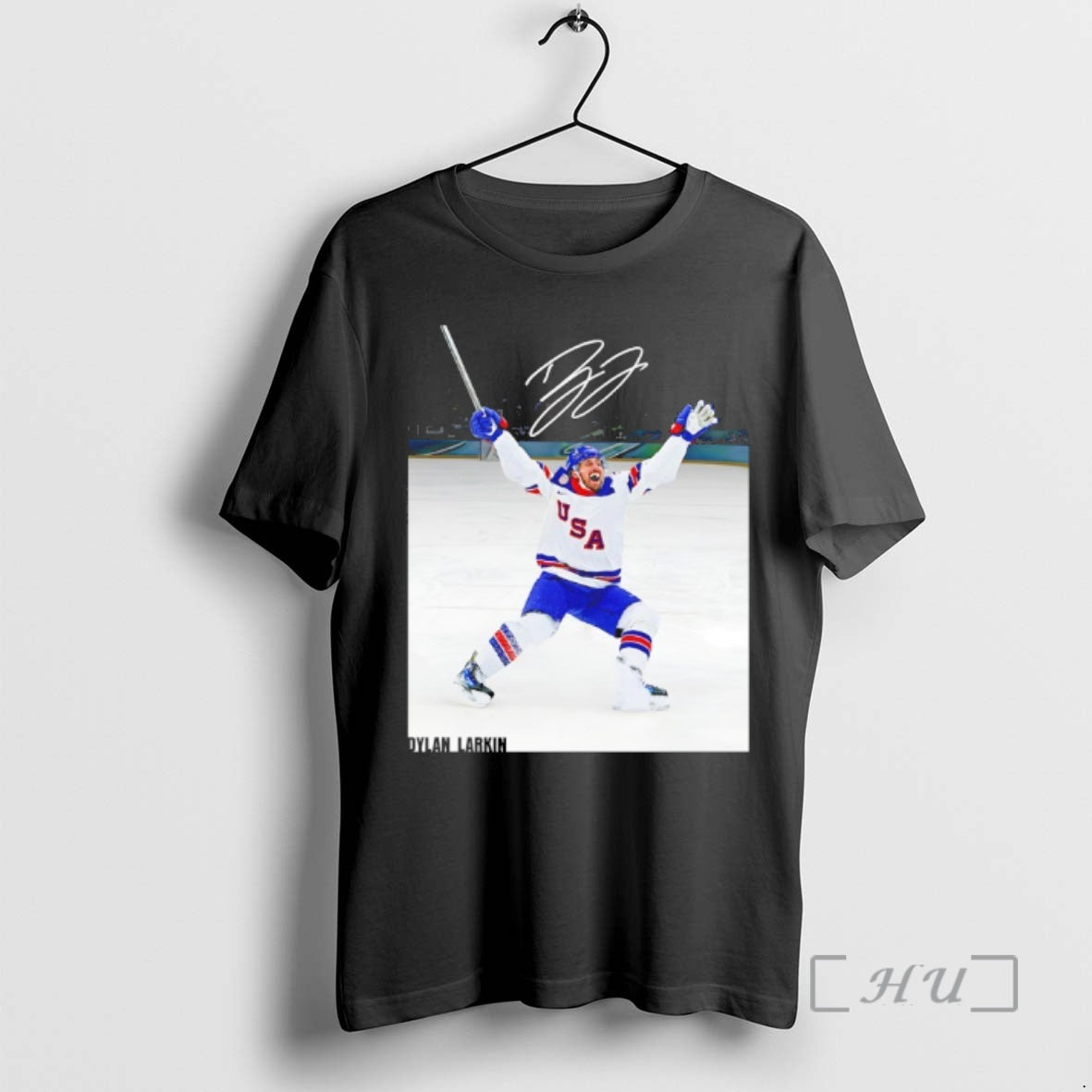 Officials Dylan Larkin Team Usa 2026 Winter Olympics Gold Medal Autographed Premium T Shirts Sweater