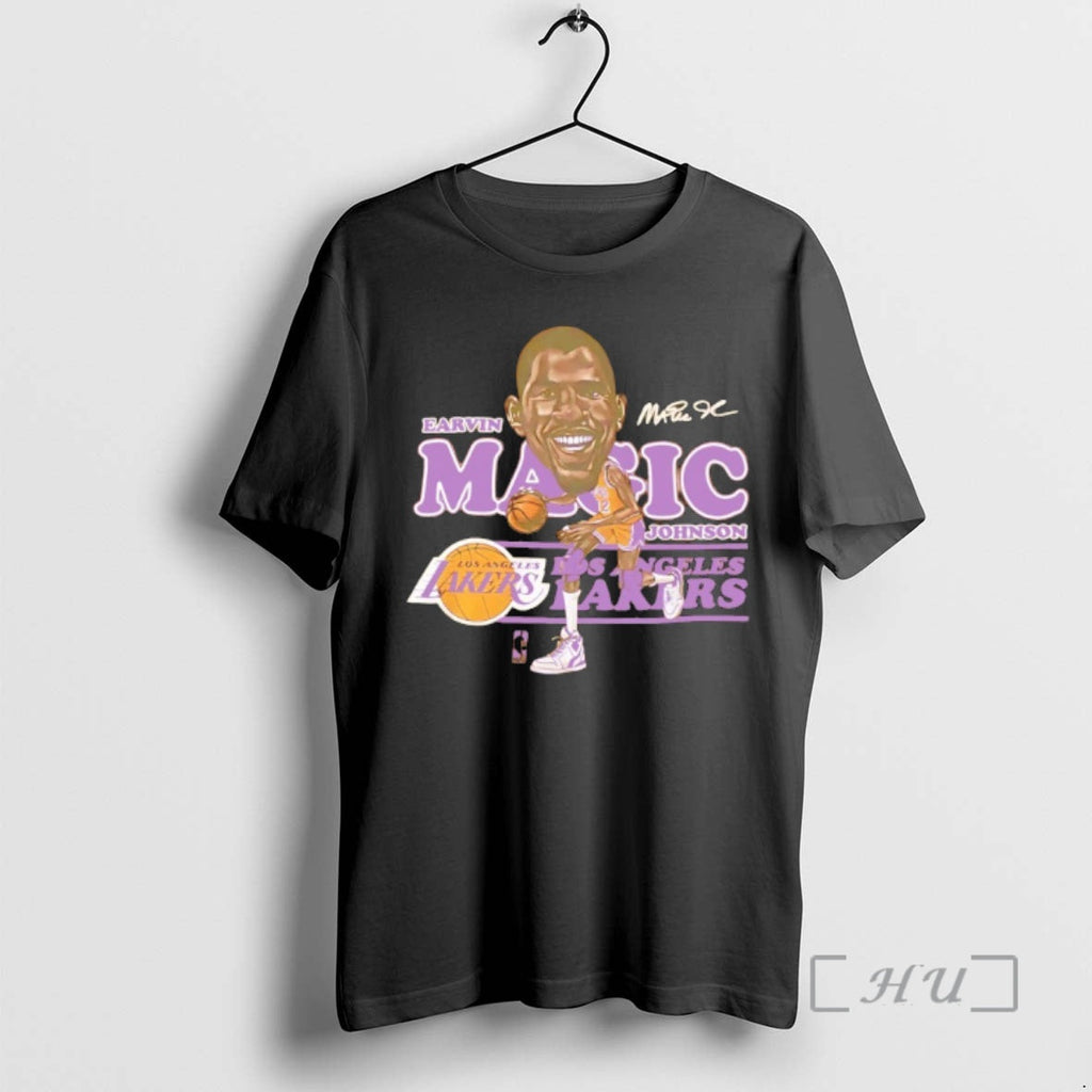 Officials Earvin Magic Johnson La Lakers Caricature Signature