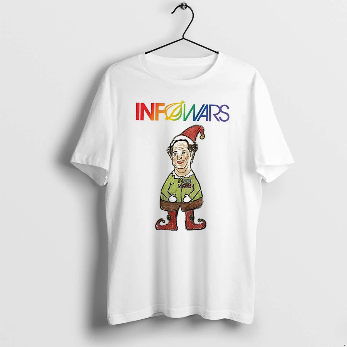 Officials Elf Alex Jones Christmas Meme Tee Premium T Shirt