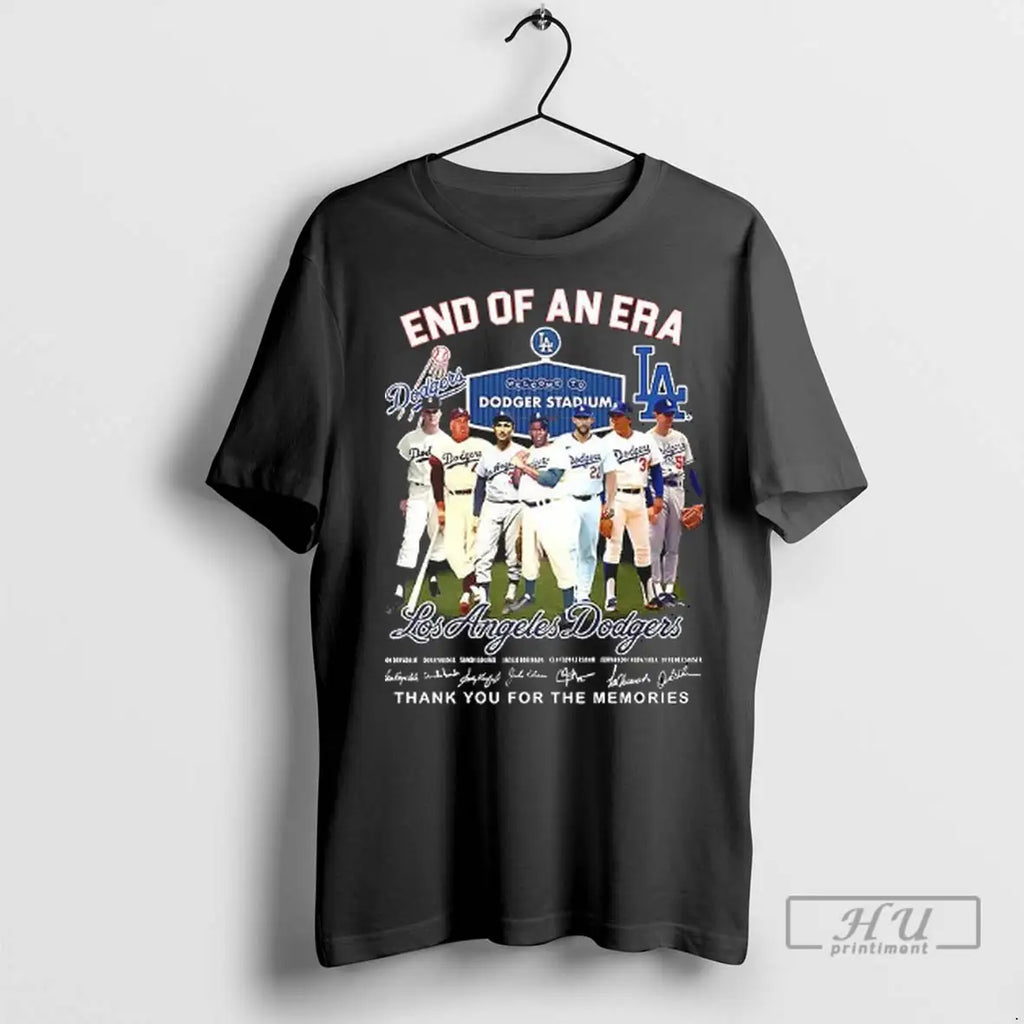 Officials End Of An Era Los Angeles Dodgers Thank You For The Memories T Shirts