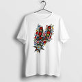 Officials Faux Floral Spurs San Antonio Basketball Tee T Shirt Sweater