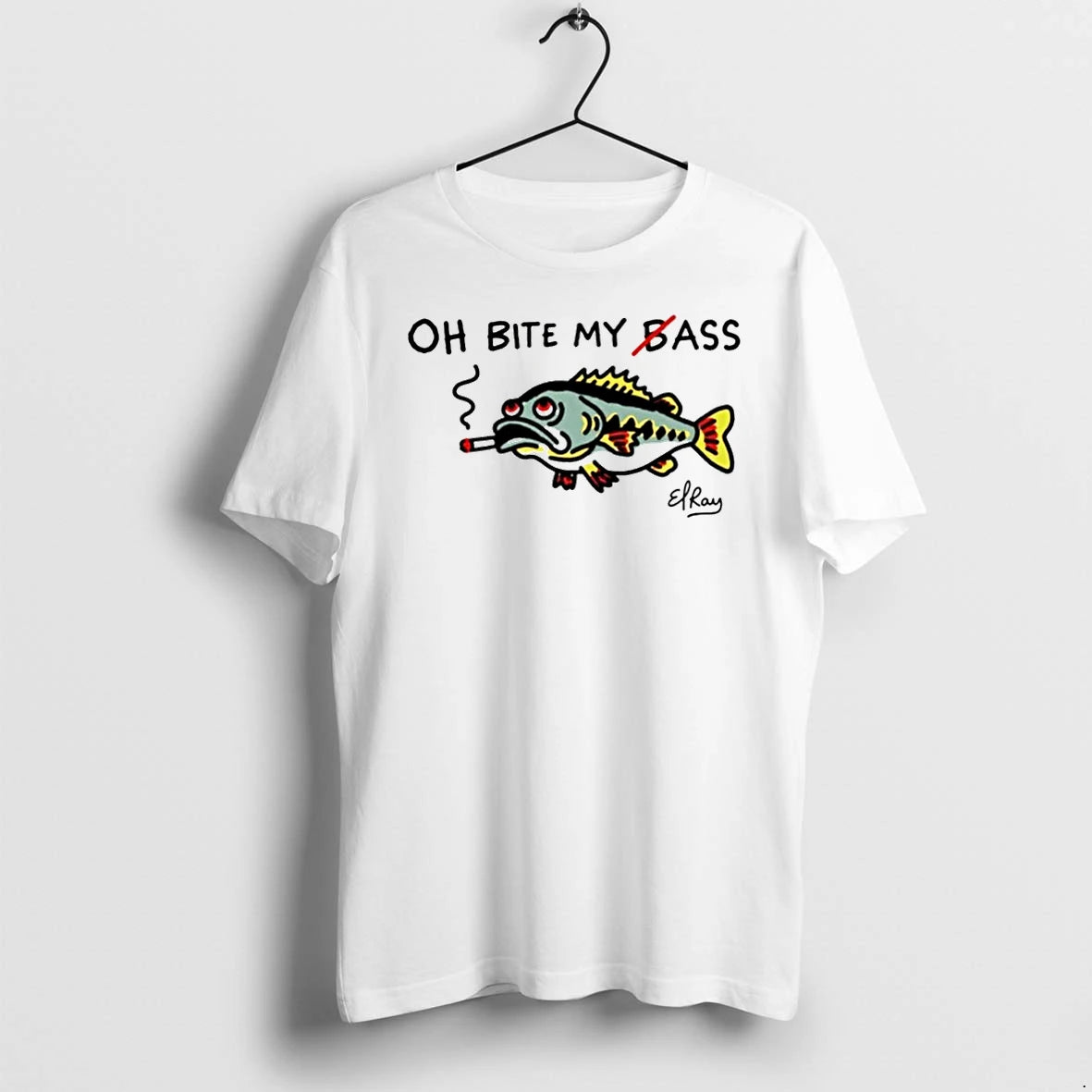Officials Fish Smoking Oh Bite My Bass T Shirt Sweater