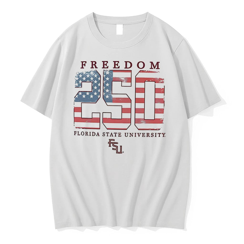 Officials Florida State Seminoles Americana Freedom 250th Logo Tee T Shirt Sweater