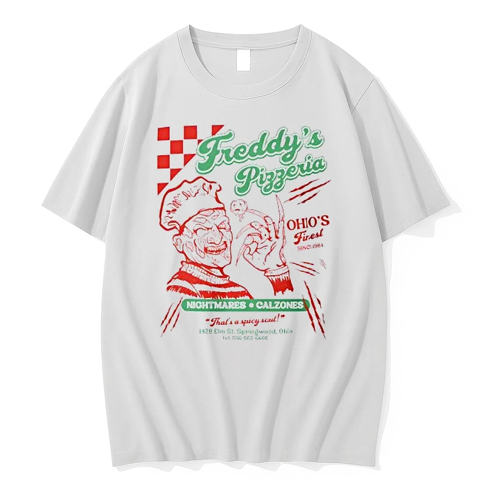 Officials Freddy Krueger Freddys Pizzeria Ohios Finest Nightmares Calzones Premium T Shirt