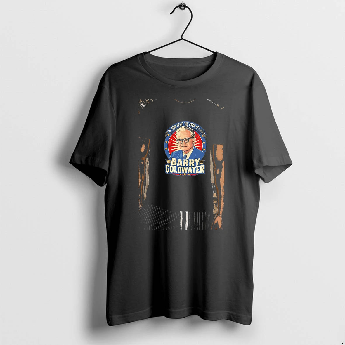 Officials Funny Barry Goldwater In Your Heart You Know Hes Right Premium T Shirt