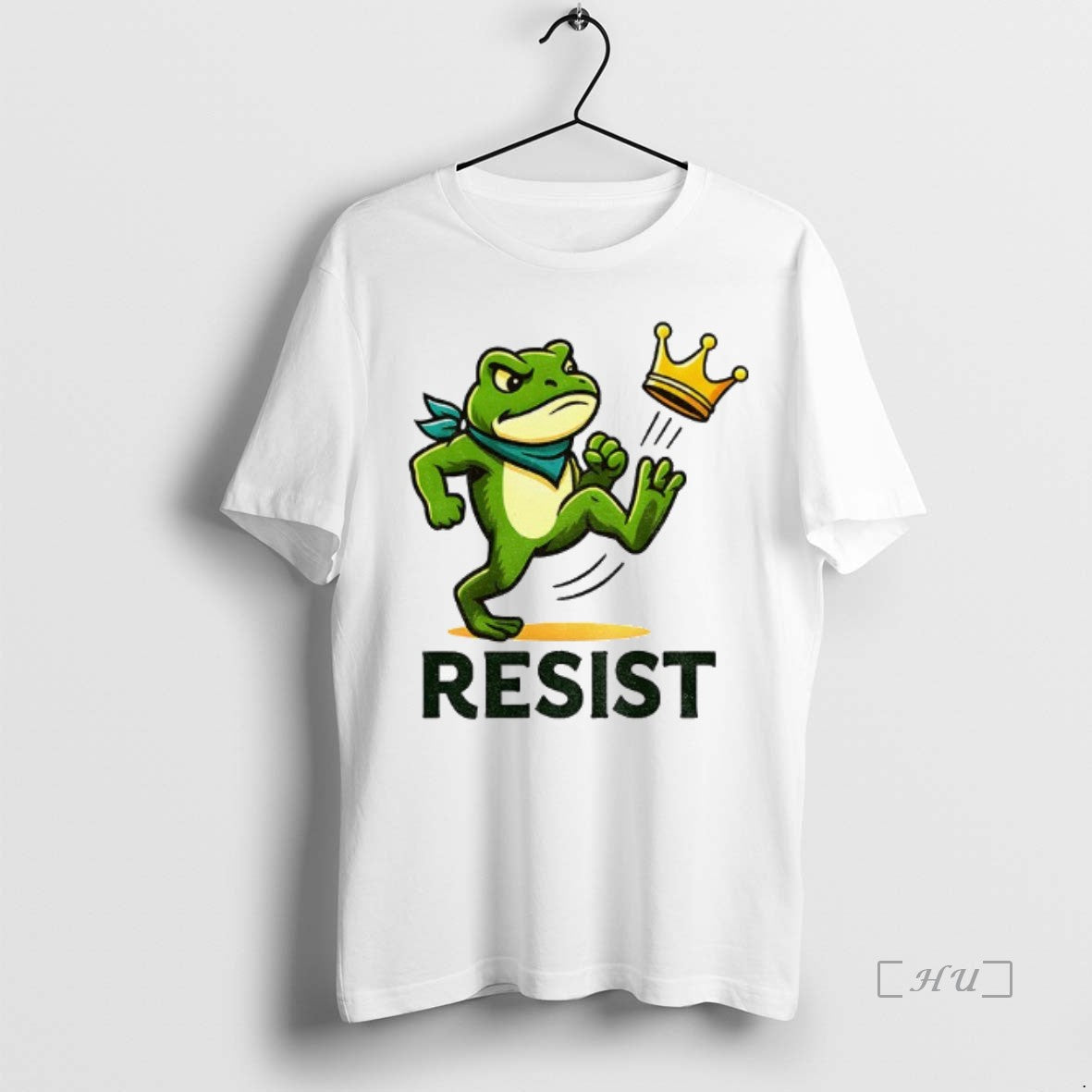Officials Funny Frog Kicks Crown Resist No Kings Water Bottle And Journal T Shirt Sweater
