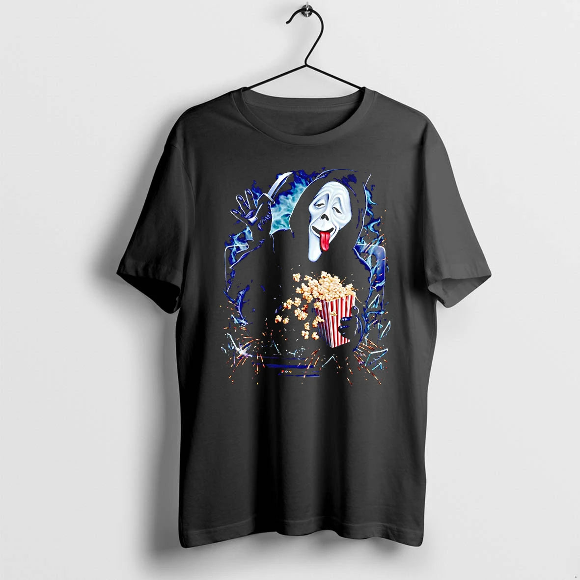 Officials Ghost Face Spoof Scary Movie Munchies Funny T Shirt Sweater
