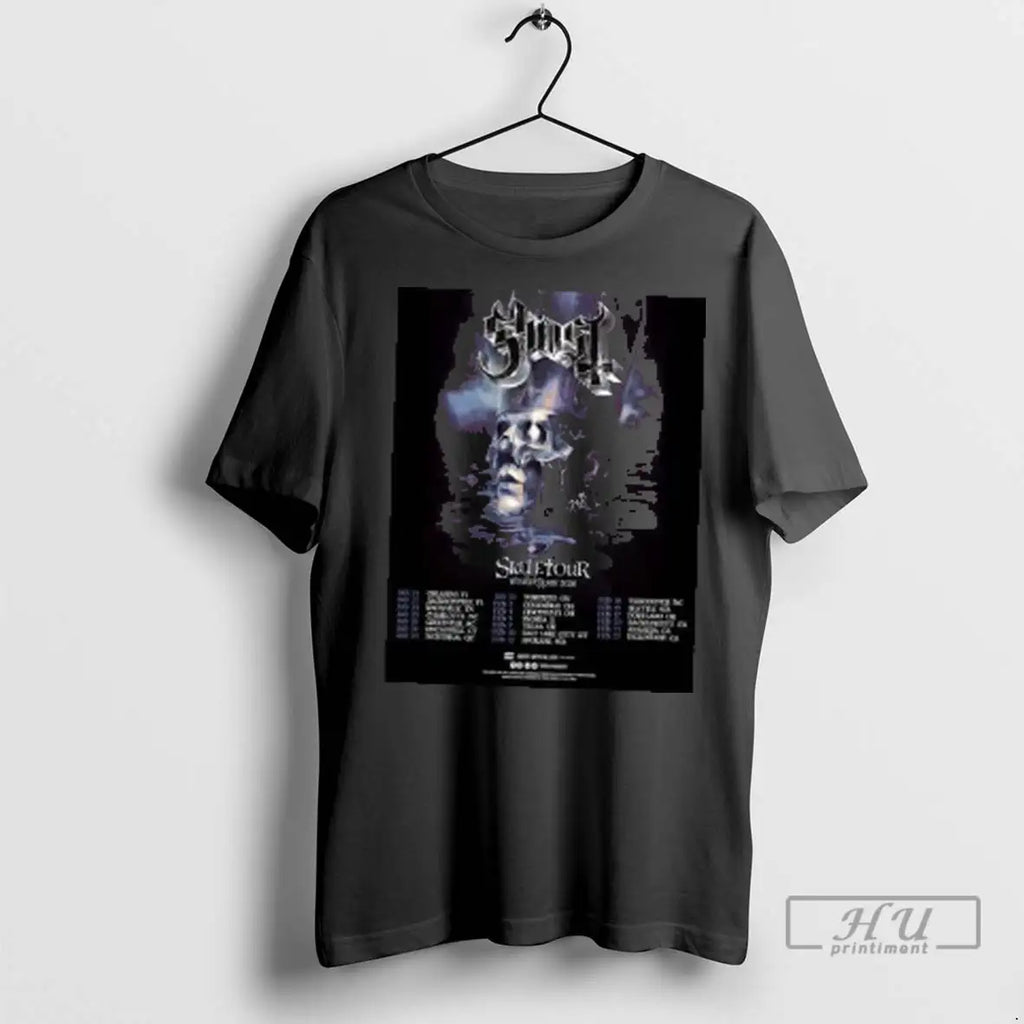 Officials Ghost Skeletour World Tour 2026 North American Run Schedule Cities Dates T Shirts