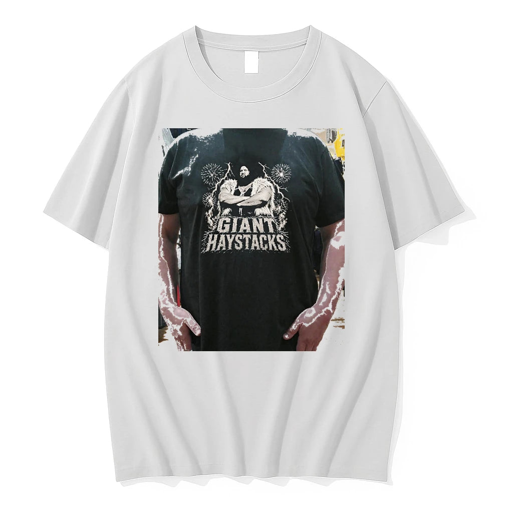 Officials Giant Haystacks Pro Wrestling Graphic Premium T Shirt