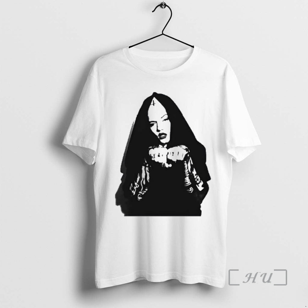 Officials Gothic Nun Portrait With Cross Symbol Graphic