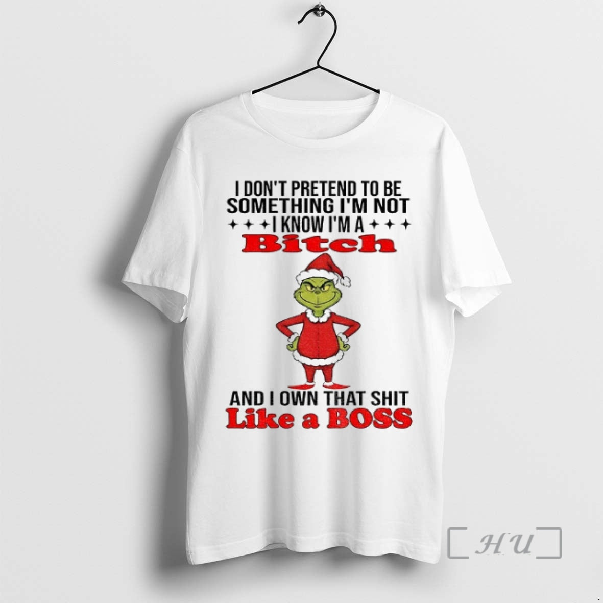 Officials Grinch Santa I Dont Pretend Be Something Im Not I Know Im T-Shirts