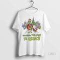 Officials Grinch And Max Warning 99 Nice 1 Grinch Merry Christmas Premium Tee Shirt Sweater