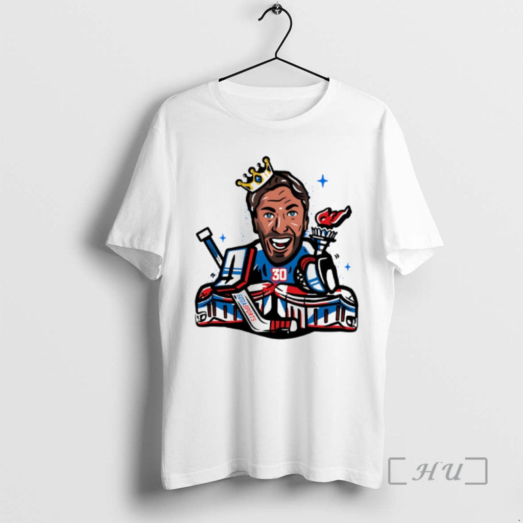 Officials Henrik Lundqvist New York Rangers King Caricature