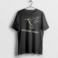 Officials Hesitating Things Golden Hummingbird Flying Line Art Sketch Mens T Shirt Sweater