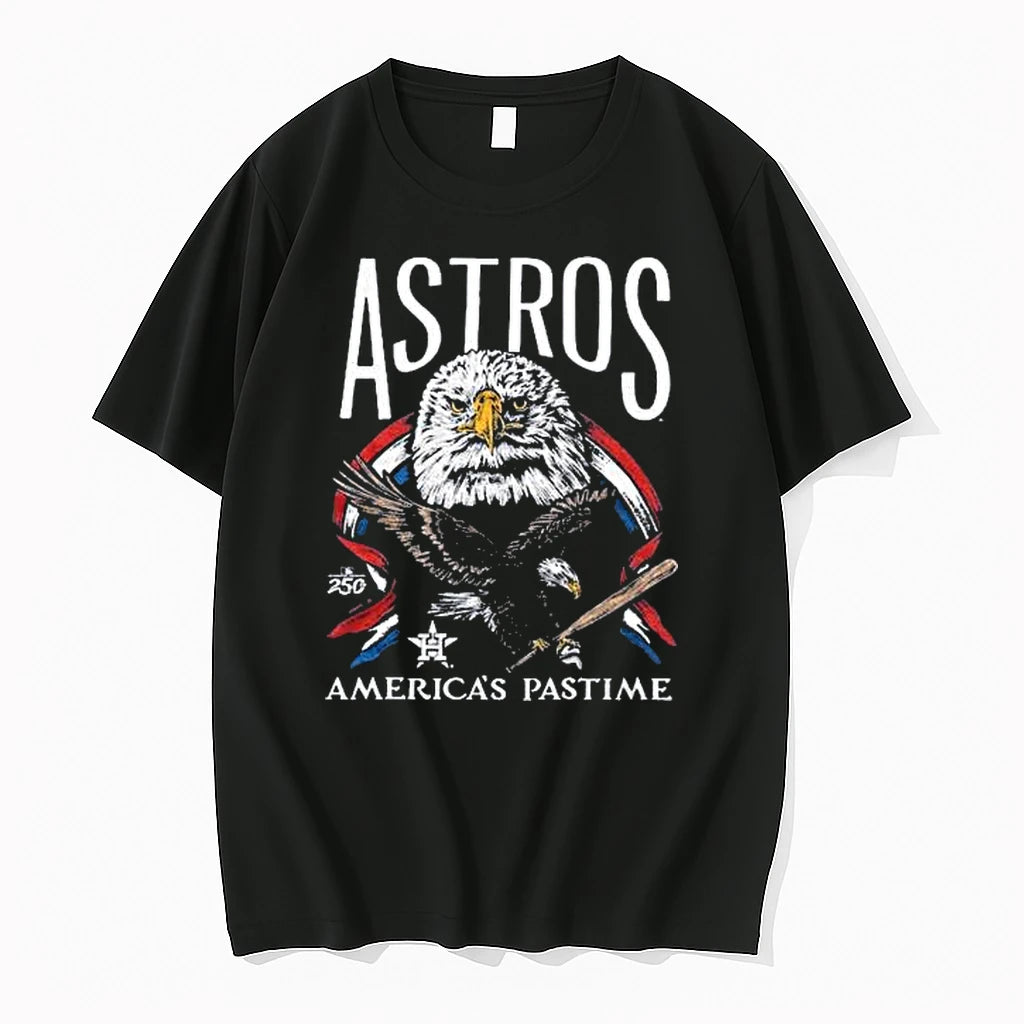 Officials Houston Astros Americas Pastime Tri Blend Black T Shirt Sweater