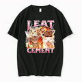 Officials I Eat Cement Cats Internet Humor Fire Lightning Storm Premium T Shirt