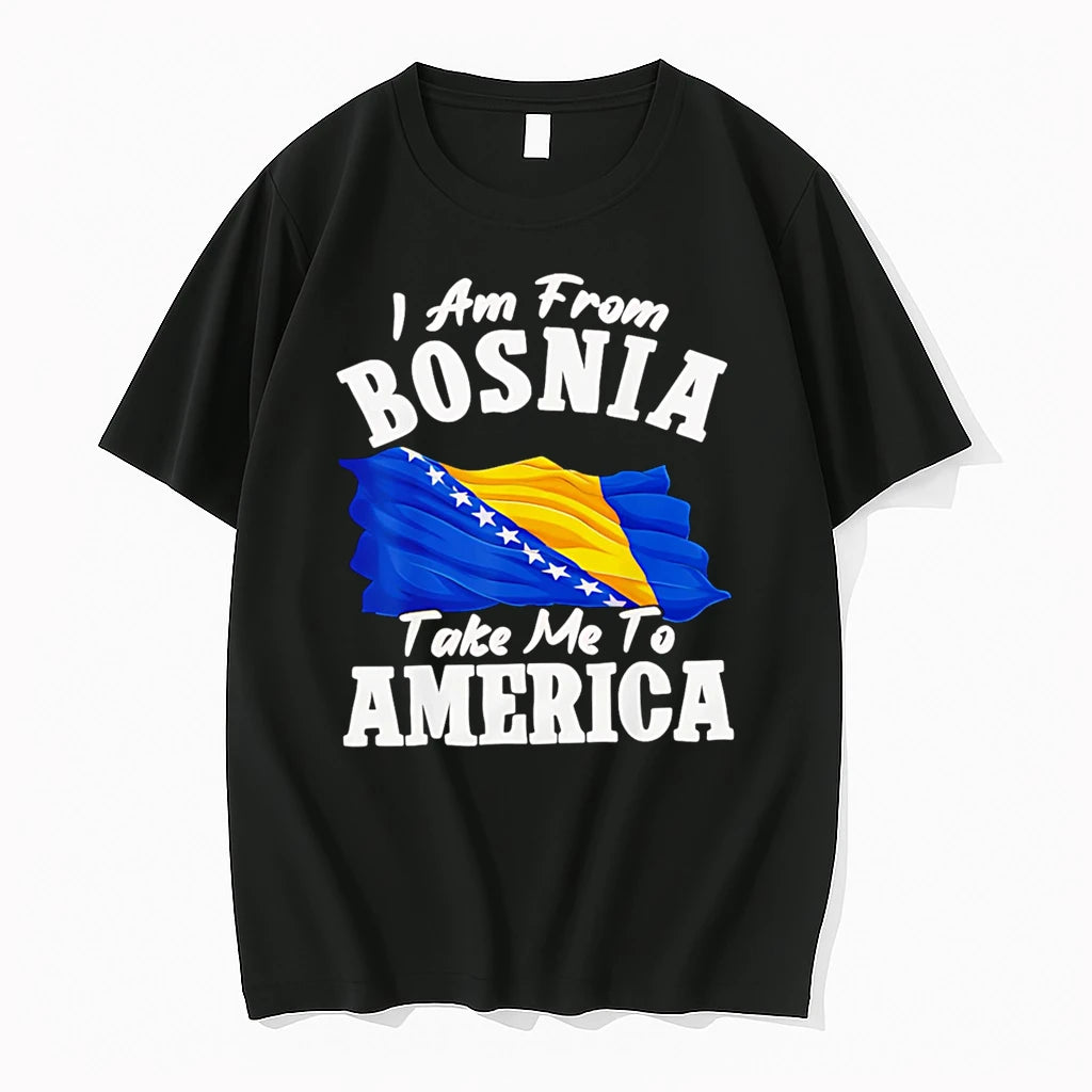 Officials I Am From Bosnia Take Me To America Bosnia Herzegovina Premium T Shirt