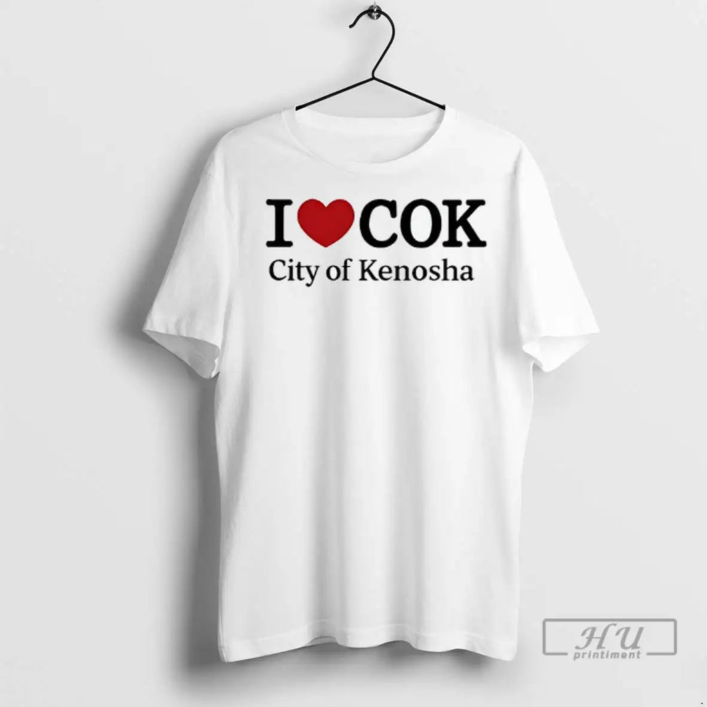 Officials I Love Cok The City Of Kenosha Heart T Shirts