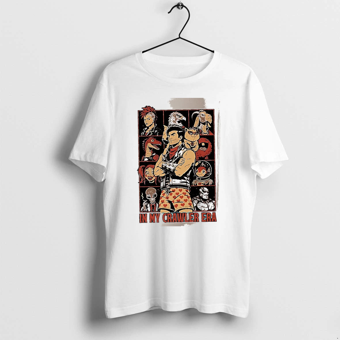 Officials In My Crawler Era Graphic White Premium T Shirt