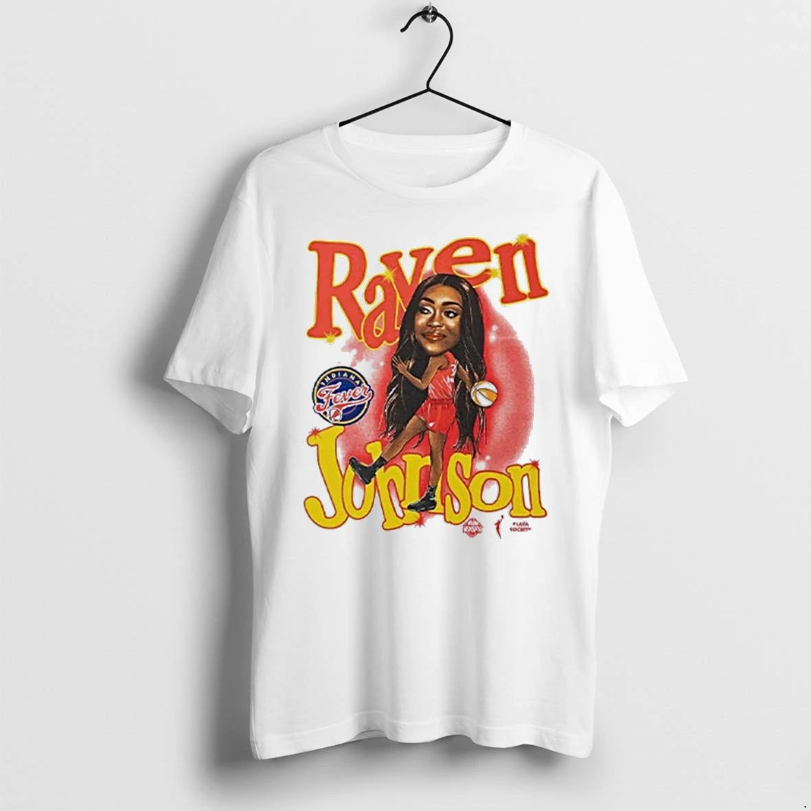 Officials Indiana Fever Raven Johnson Front T Shirt Sweater