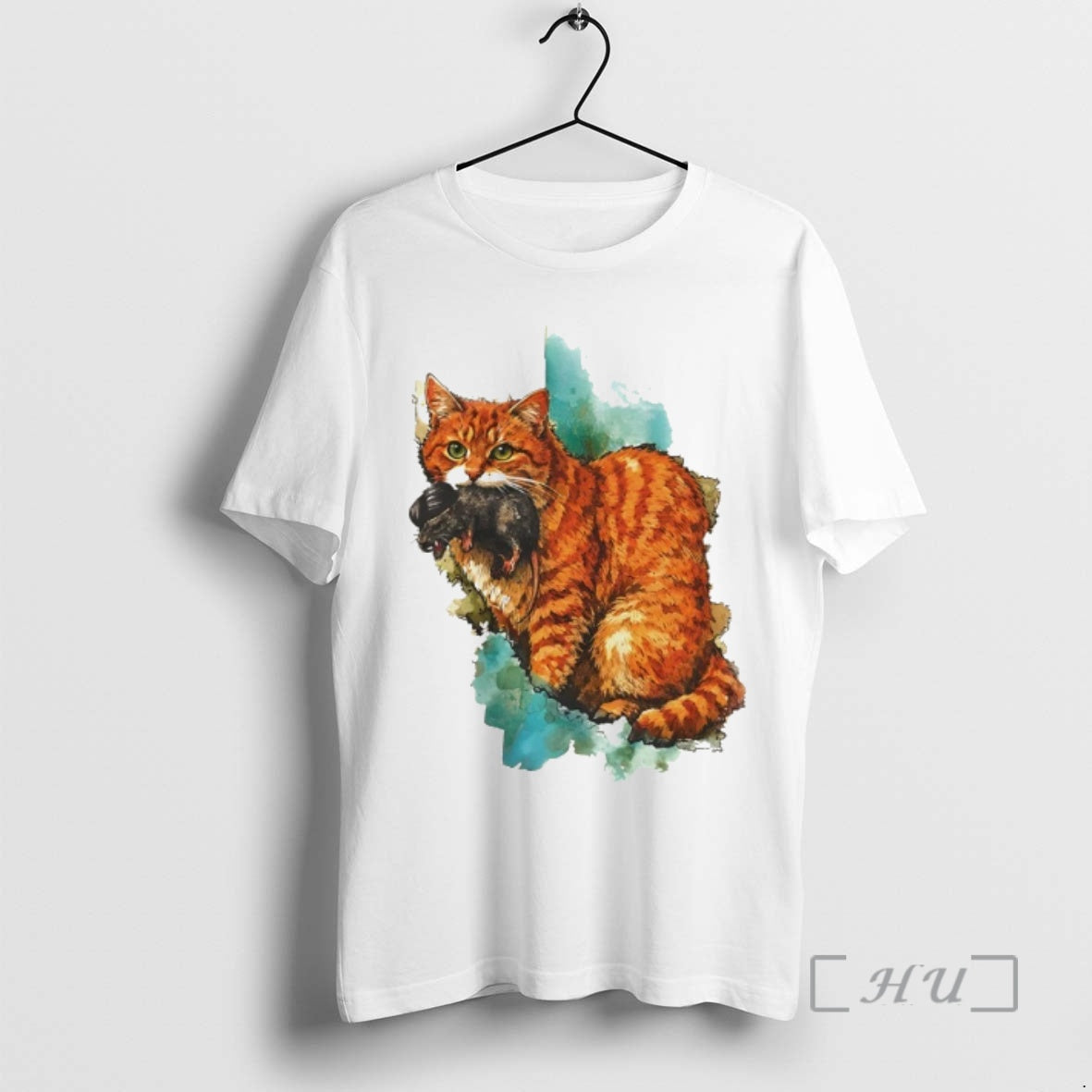 Officials Iran Map Orange Tabby Cat Illustration Iran