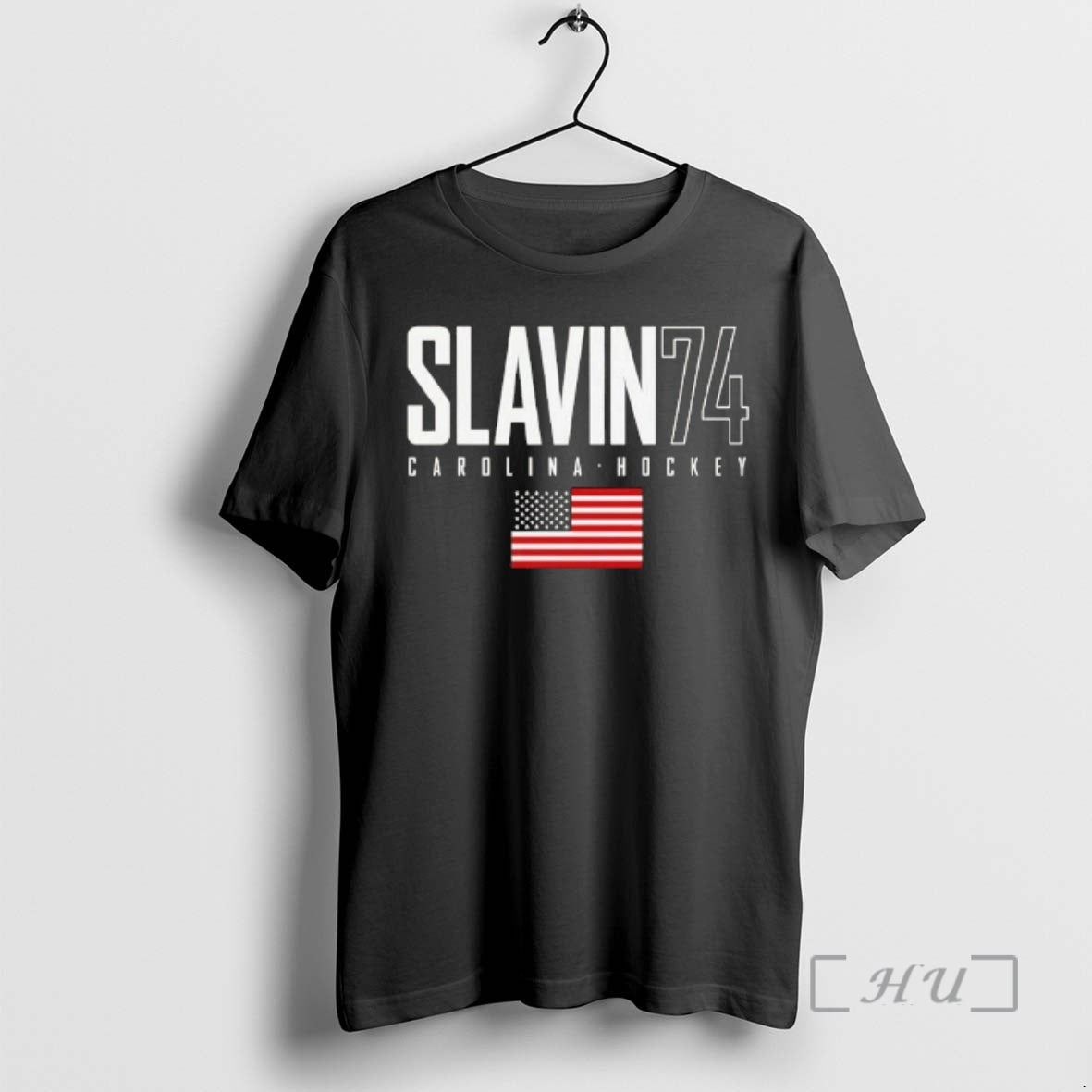Officials Jaccob Slavin 74 Carolina Hurricanes Usa Flag Elite