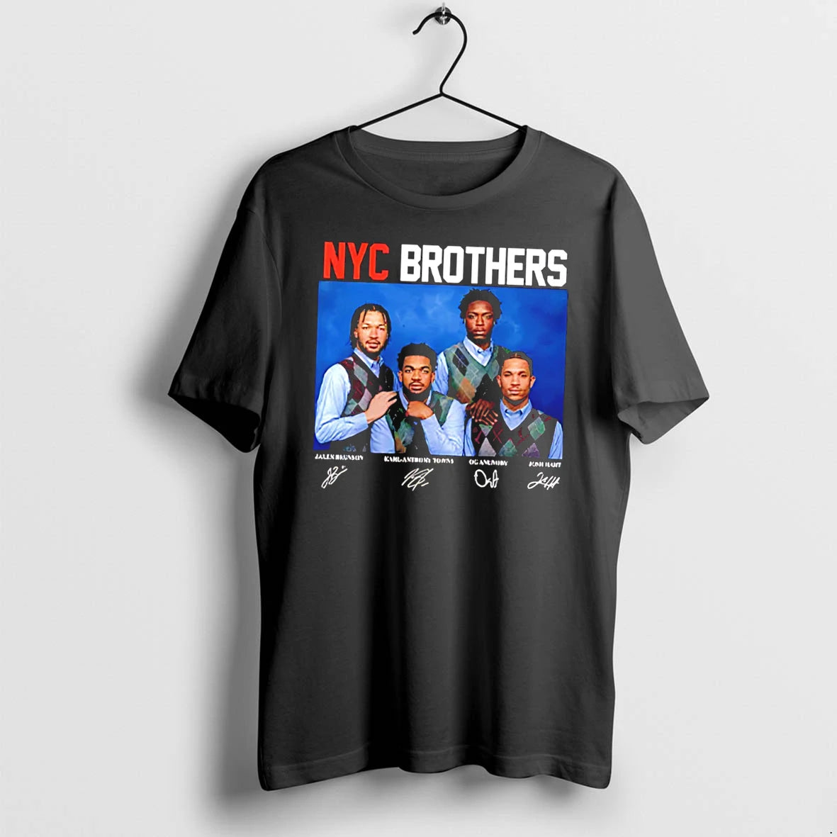 Officials Jalen Brunson Karl Anthony Towns Og Anunoby Josh Hart Nyc Brothers Tee