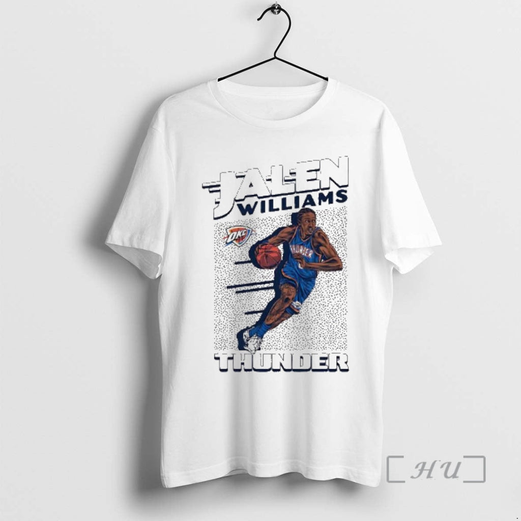 Officials Jalen Williams Oklahoma City Thunder Basketball Player Action Graphic