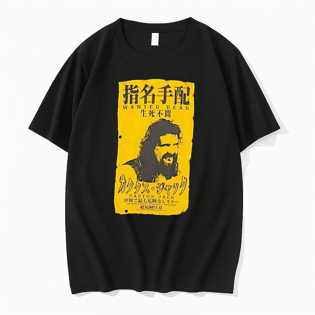 Officials Jamie Hayter Cactus Jack Wanted Dead Japanese Tee Premium T Shirt