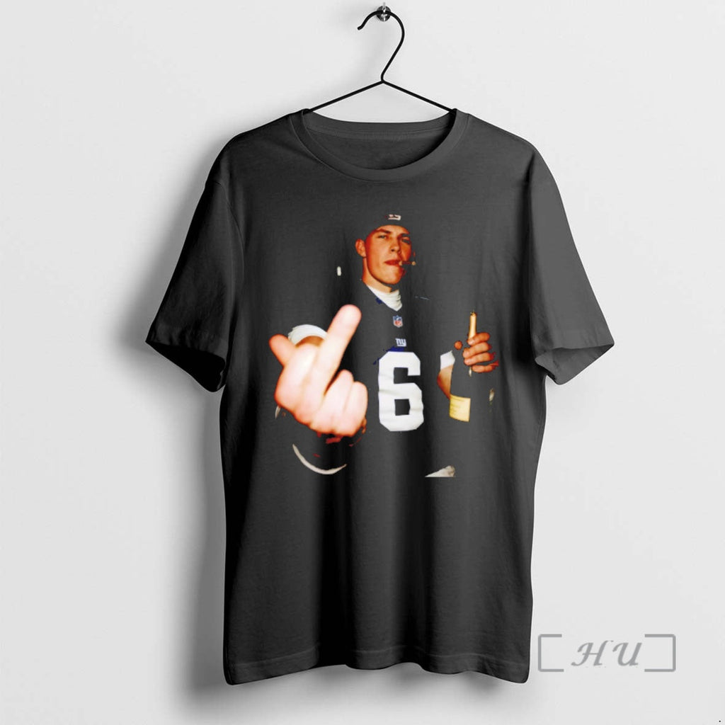 Officials Jaxson Dart Middle Finger Smoking York Giants Football 2026 Sweater (1)