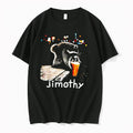 Officials Jimothy Raccoon Drinking Iced Coffee Funny Animal Tee Premium T Shirt