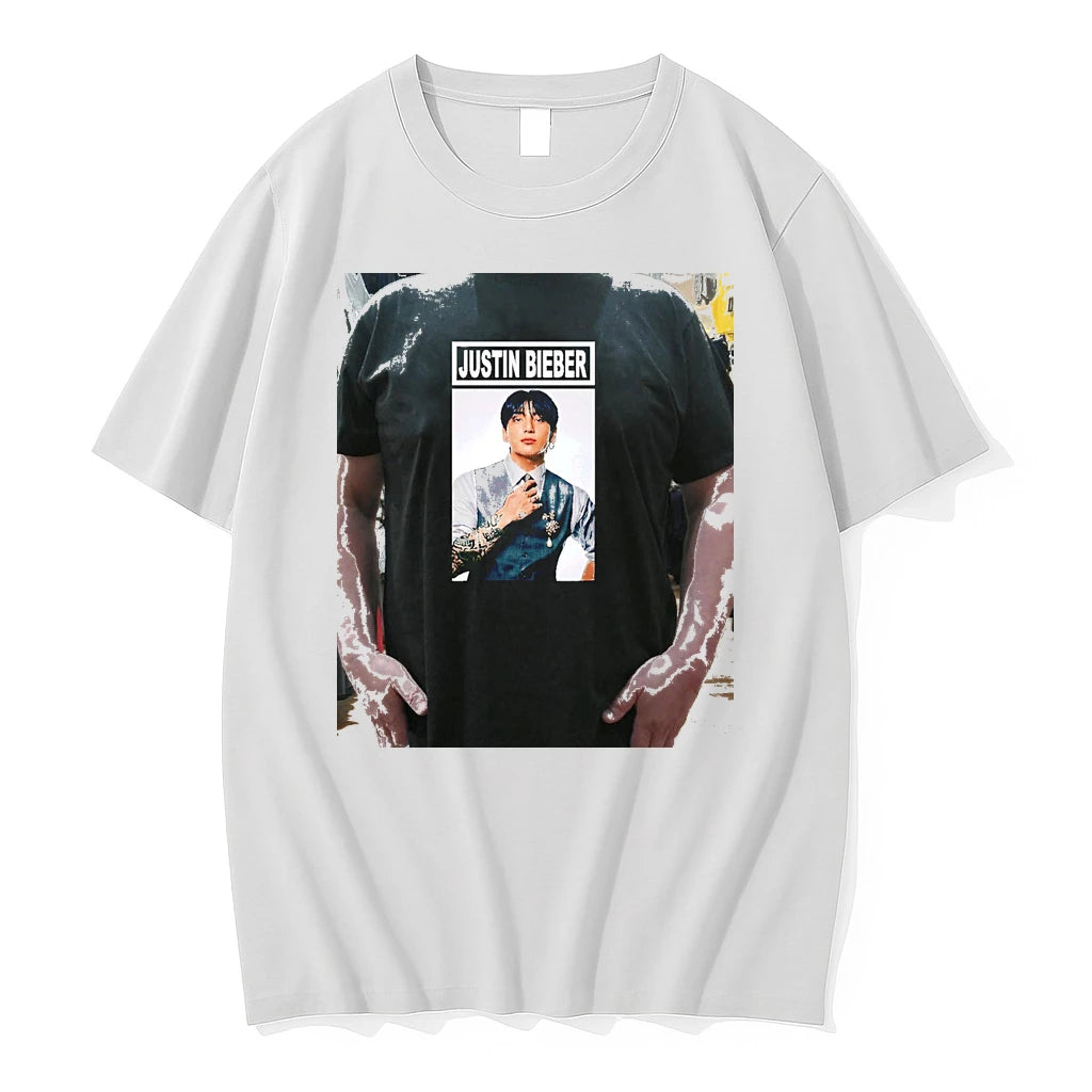 Officials Jungkook Bts Justin Bieber Premium T Shirt