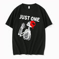 Officials Just One Praying Skeleton Wearing Backwards Red Baseball Cap Mens T Shirt Sweater